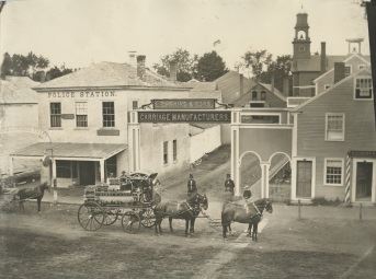 Abbot Downing Company Henry W. Carters Carriage Outside L. Downing Sons Carriage Manufacturers